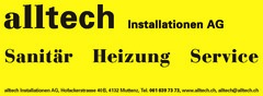 Logo Alltech Installationen AG